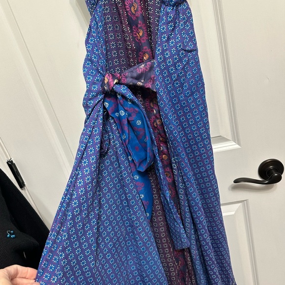 Blue and‎ Purple Sleeveless Maxi Sundress - Picture 7 of 8